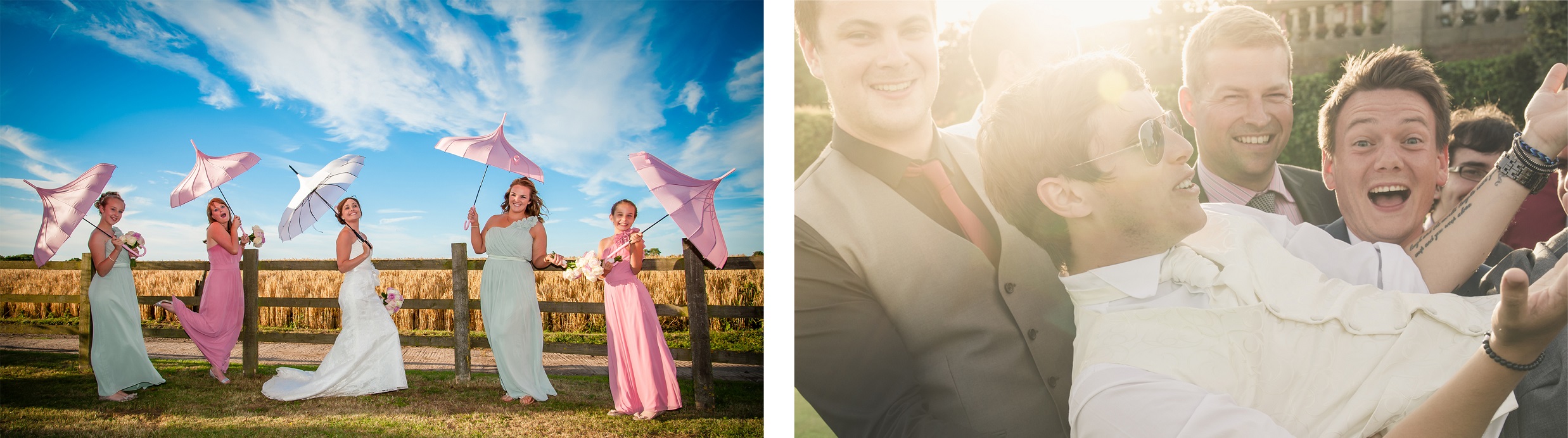 Capturing the fun of the wedding day